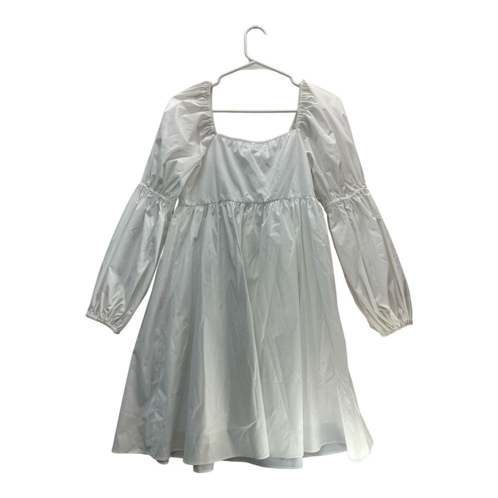NWT J.ING Cottagecore White Puff Sleeve Babydoll Dress S - Picture 3 of 14